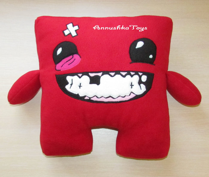 Handmade custom Super Meat Boy plush Bandage Girl