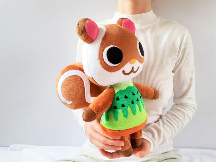 Handmade custom Sylvana the squirrel plush home decor