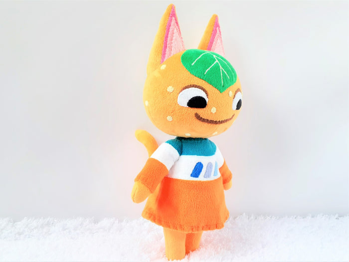 Handmade custom Tangy the cat plush