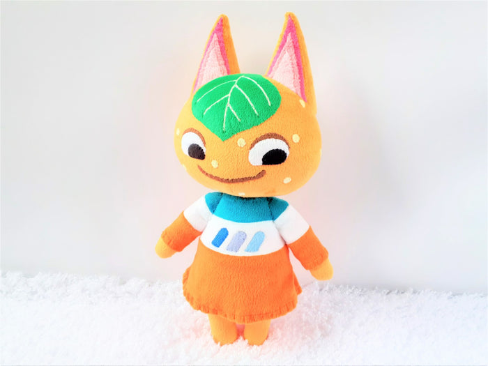 Handmade custom Tangy the cat plush