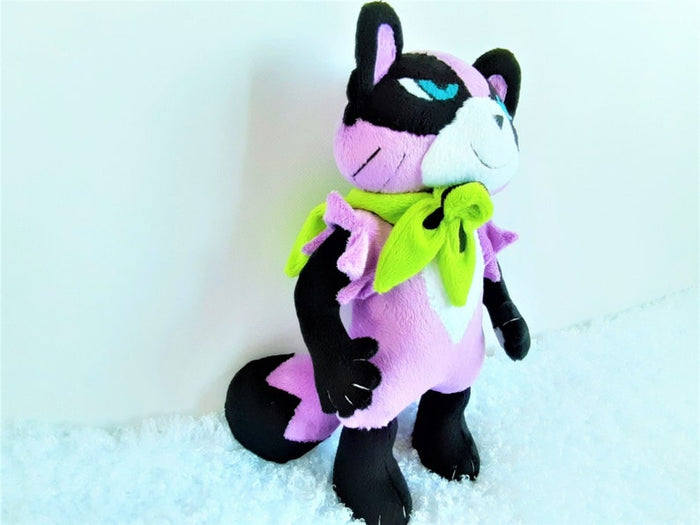 Handmade custom Tanya Keys the tanuki plush