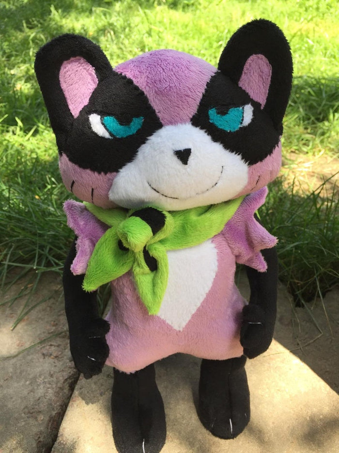 Handmade custom Tanya Keys the tanuki plush