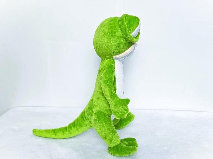 Handmade custom Zack the lizard plush from Bernard Bear