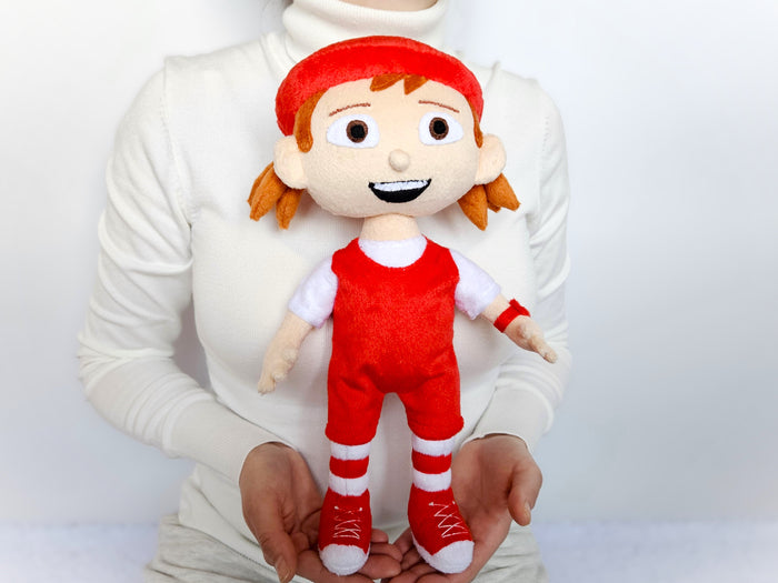 Handmade custom Zoe plush