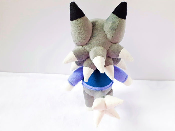 Handmade Dobie the wolf plush