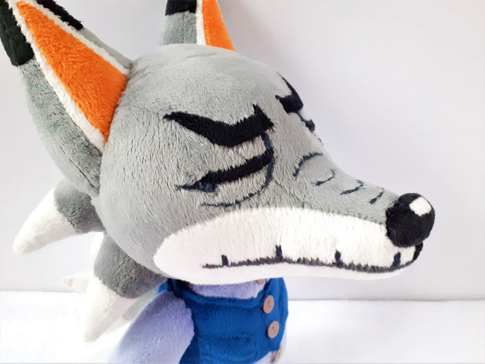 Handmade Dobie the wolf plush