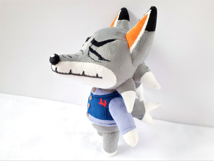 Handmade Dobie the wolf plush