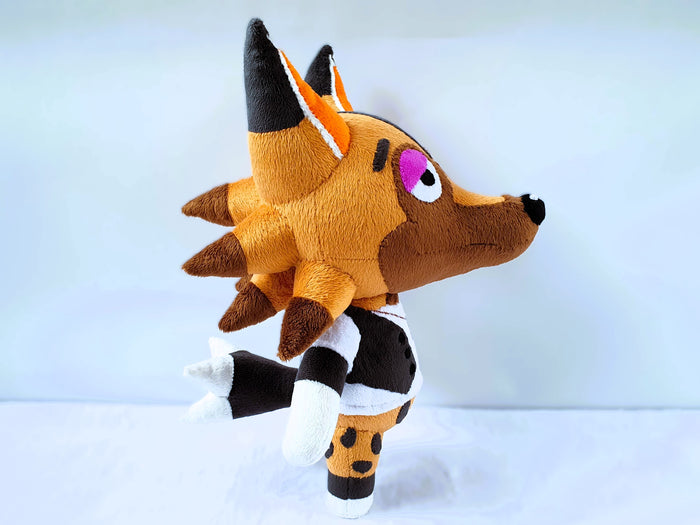 Handmade Kyle the wolf plush