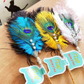 Handmade Peacock Interactive Cat Teaser