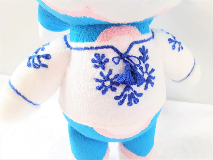 Handmade Skye the wolf plush