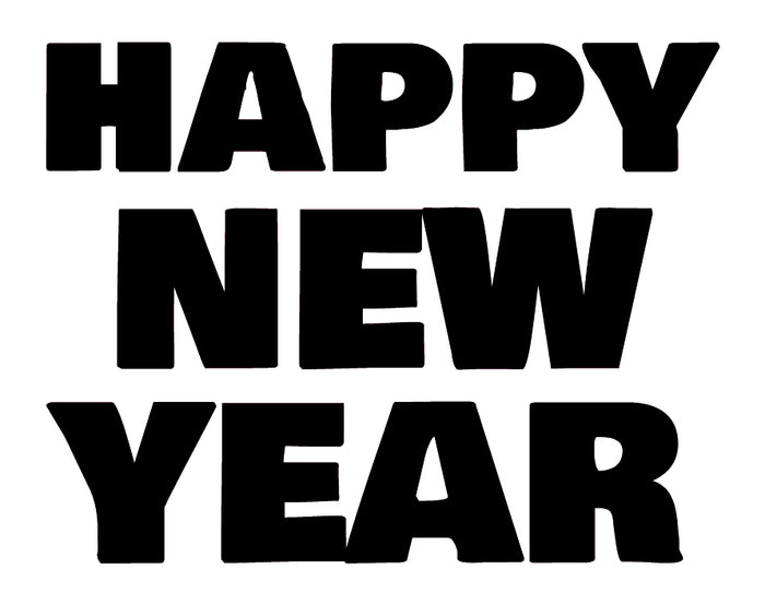Happy New Year Vinyl Decal