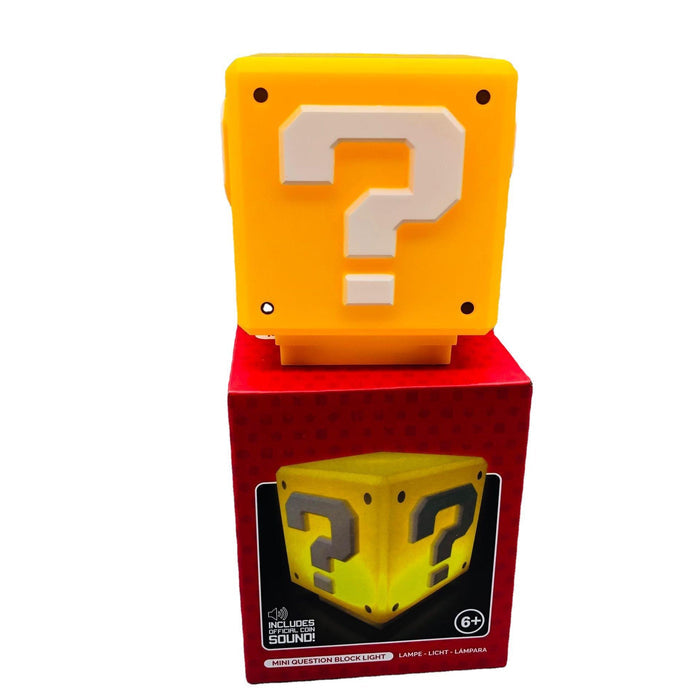 Headway LED Desk Lamp with Dimmer: red, white video game-inspired mushroom characters, ghost character, and question block, c