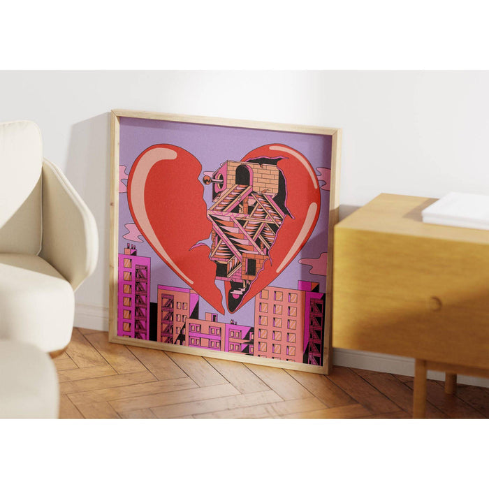 Heart In The City - Azaazelus - East Side Studio - Art Prints