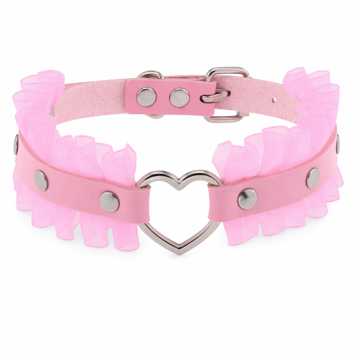 Heart-Stopping Harajuku PU Leather Choker Default