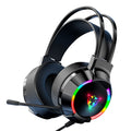 HG33L Gaming Headset: Immersive, Comfortable, Durable: black, dark gray over-ear gaming headset, futuristic gaming style
