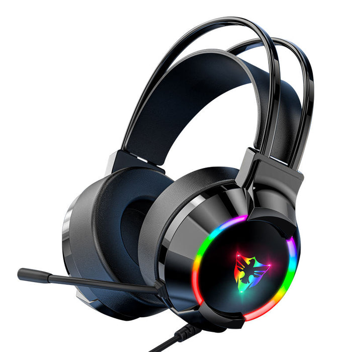 HG33L Gaming Headset: Immersive, Comfortable, Durable: black, dark gray over-ear gaming headset, futuristic gaming style