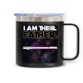 I Am Their Father - Personalized 14oz Stainless Steel Tumbler With Handle, Gift For Father's Day - TL90