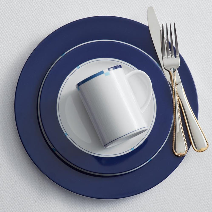 Jet Set Blue Set of 4 Accent Dinner Plates