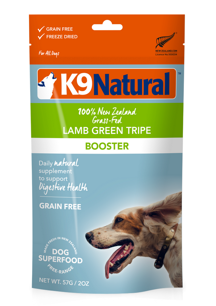 K9 Natural Freeze Dried Lamb Green Tripe Booster 57g