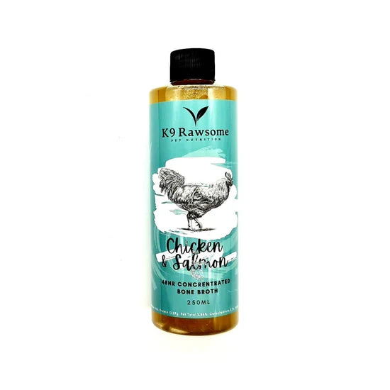 K9 Rawsome 48 hr Bone Broth - Chicken, Salmon, Blue Mussels 250ml