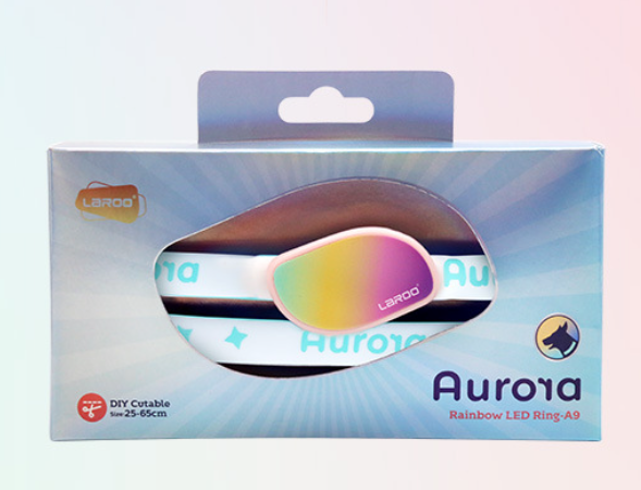 LaRoo Aurora Rechargeable LED Safety Collar