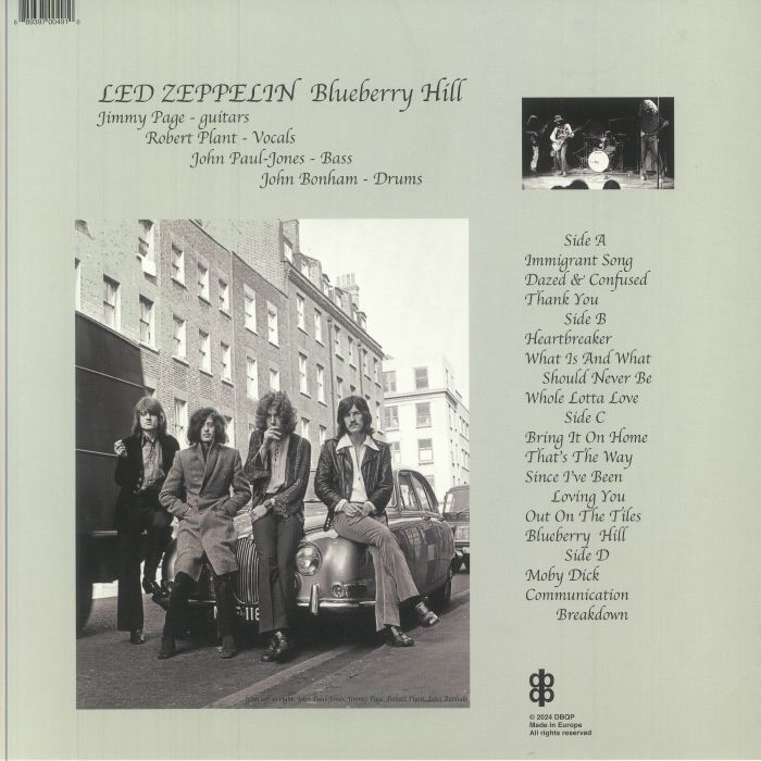 Led Zeppelin - Live On Blueberry Hill, Inglewood Sep 4, 1970 [LP] Limited Black Vinyl (import)