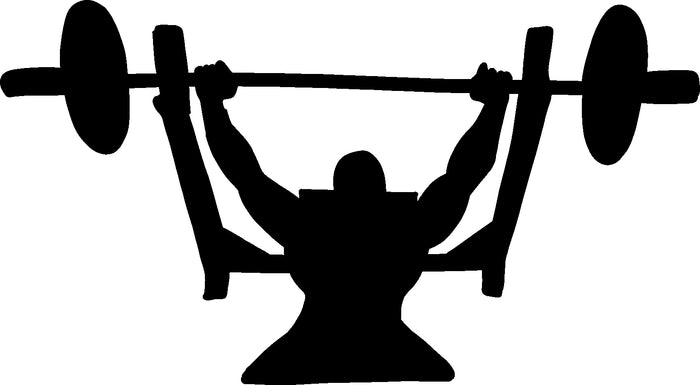 Lifting Weights Vinyl Decal