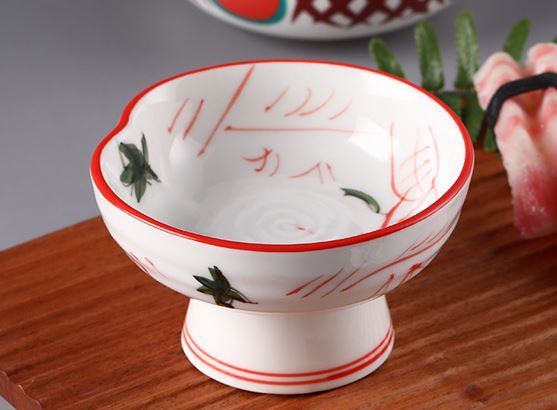 Lotus Pond Ceramic High Stand Bowl