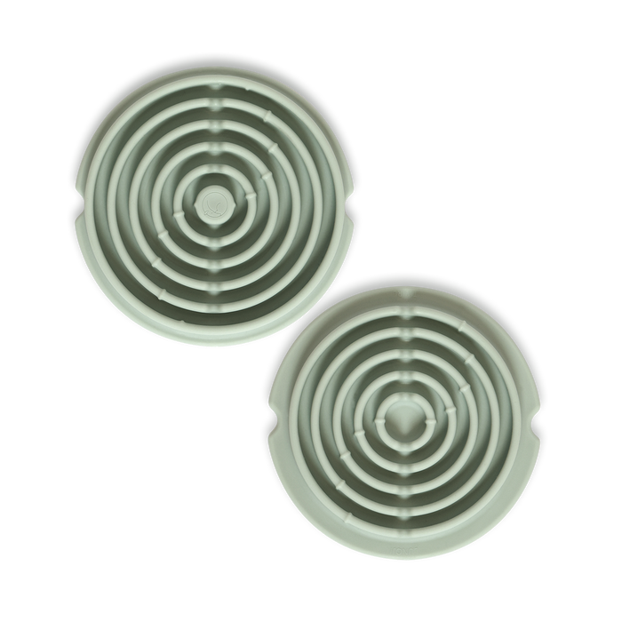 Lunoji Twirl: Easy Clean Lick Mat | Comes in a Pair | Innovative