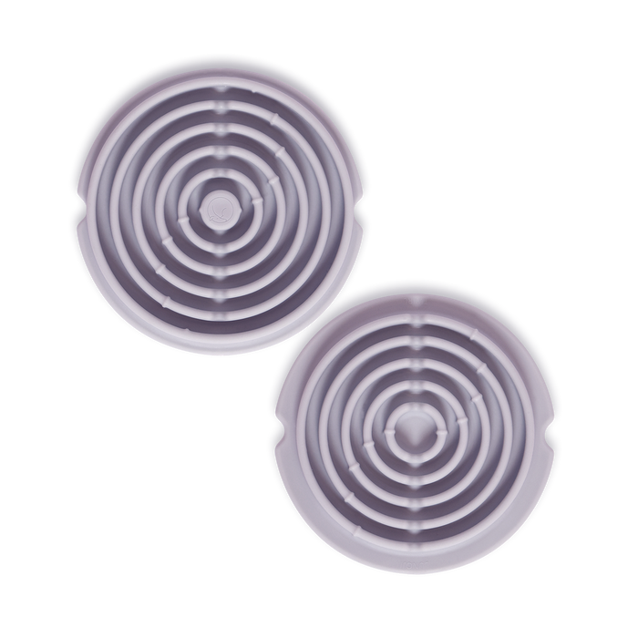 Lunoji Twirl: Easy Clean Lick Mat | Comes in a Pair | Innovative