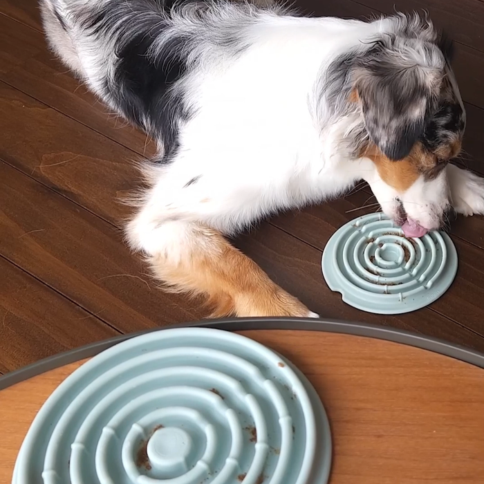 Lunoji Twirl: Easy Clean Lick Mat | Comes in a Pair | Innovative