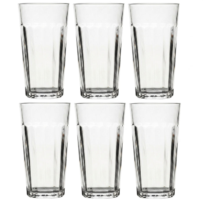 Mable Set of 6 Highball Tumbler Glasses, 16oz.