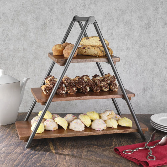 Madison 3 Tier Wood Serve Tray