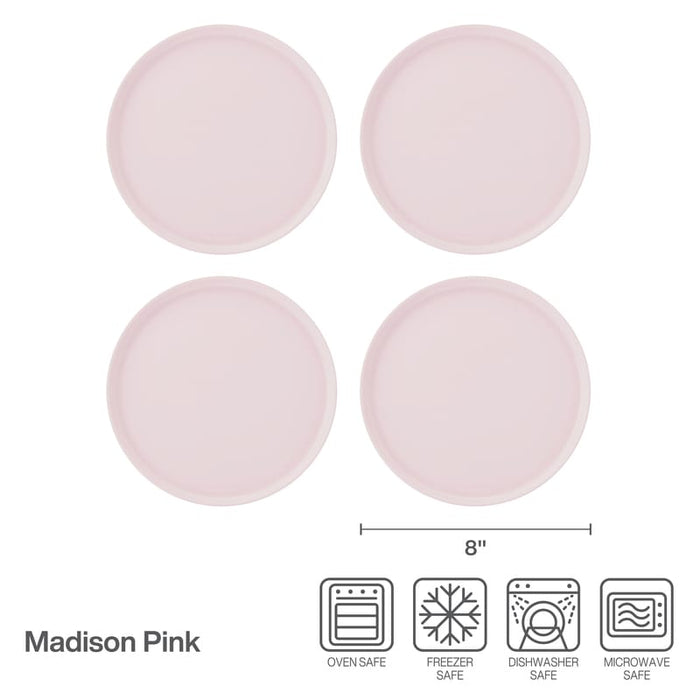 Madison Pink Set of 4 Salad Plates