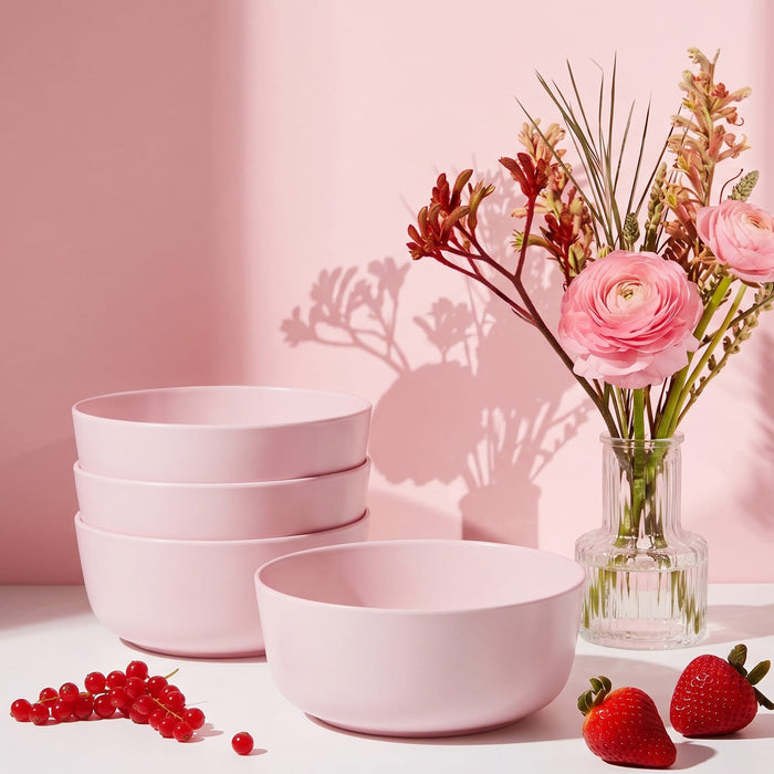 Madison Pink Set of 4 Soup Cereal Bowls