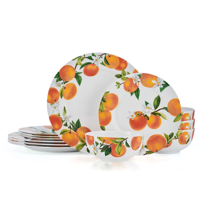 Mandarin 12 Piece Dinnerware Set, Service for 4