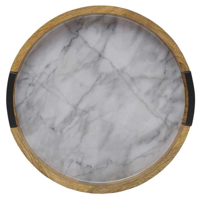 Marble Design Lazy Susan Serve Tray
