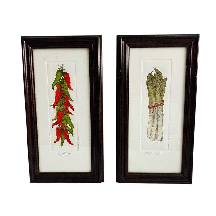 Martha Hinson Original Signed Numbered Framed Set of 2