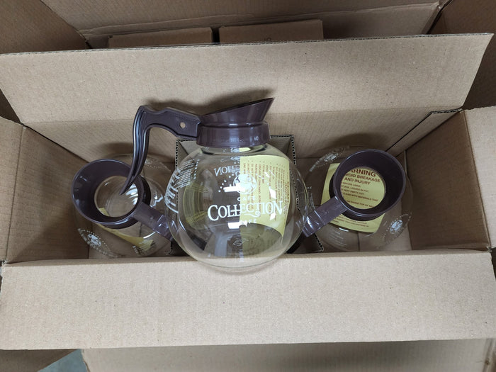 New Curtis DB - 12 Replacement Glass Coffee Decanter Carafe Pot 3pk - Falcon Restaurant Supply - 1