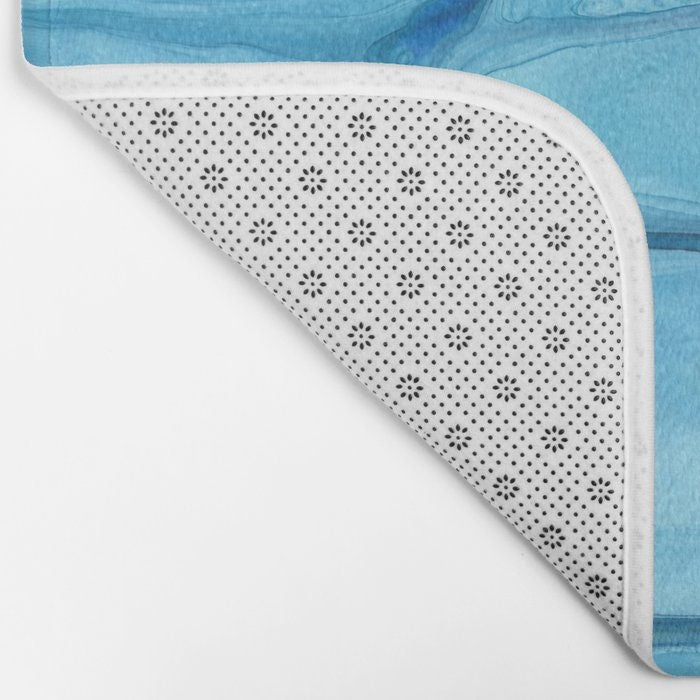 Nymphaea Bath Mat - Seascape Bathroom Mats - Bath Decor - Bathroom Rugs - Home Decor Brazen Design Studio Lavender