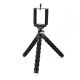 Octopus Phone Stand: Adjustable, Portable Holder: black, dark gray flexible mini tripod with phone holder, minimal functional