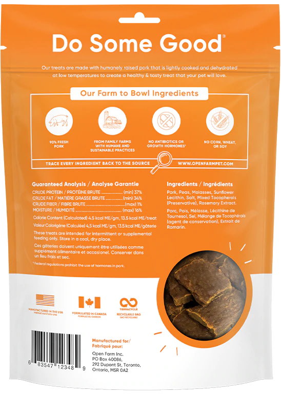 Open Farm Dehydrated Pork Treats