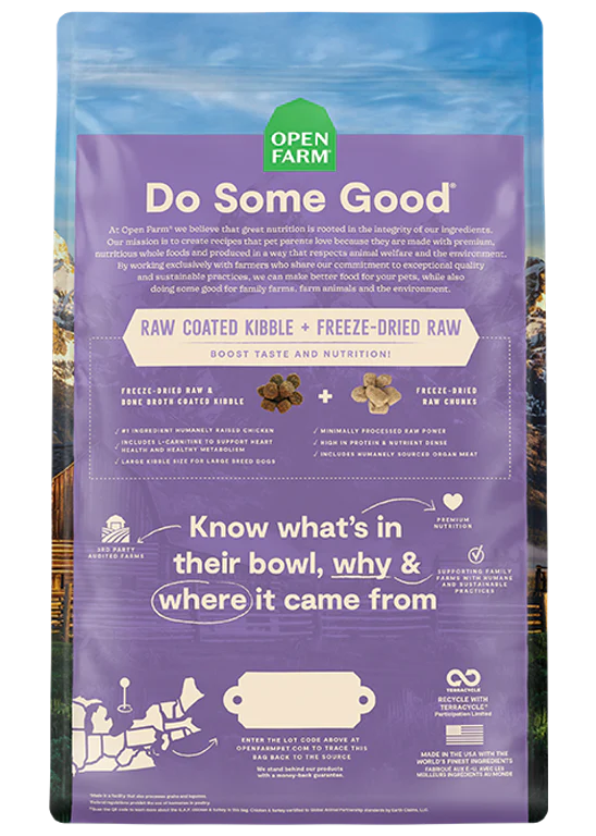 Open Farm Large Breed Grain-Free Rawmix for Dogs