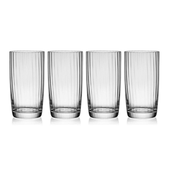 Optic Set of 4 Highball Glasses