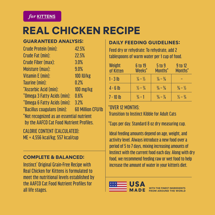 Original Kibble for Kittens Chicken Recipe