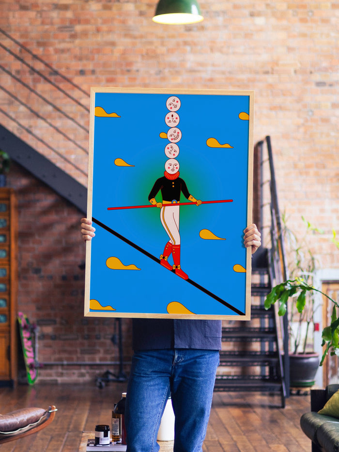 Overthinking - Jun Ioneda - A1 - Natural Wood Frame |frame=A1 - Natural Wood Frame| |type=lifestyle|