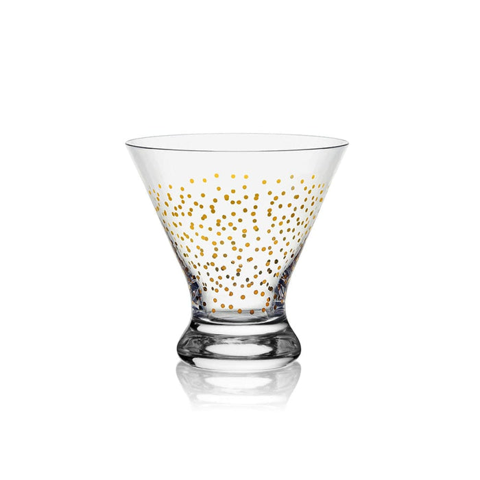 Party Set of 4 Stemless Martini Glasses
