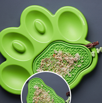 Paw 2-in-1 Slow Feeder Bowl&Lick Pad