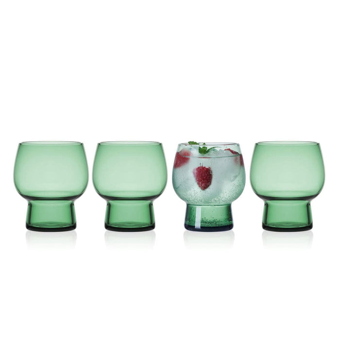 Phoebe Sage Set of 4 Double Old Fashioned Glasses