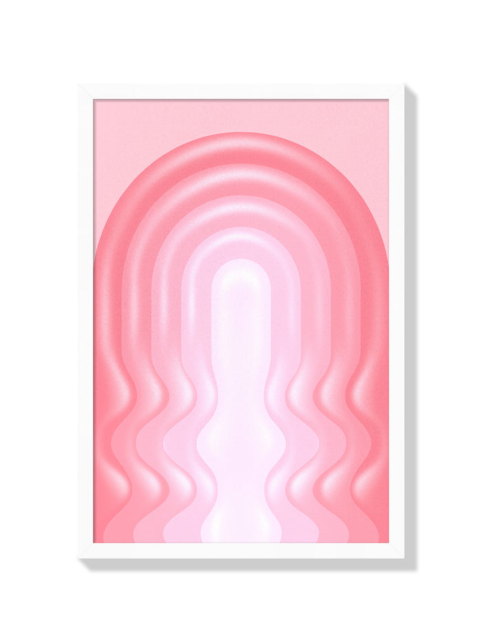 Pink Archway - Fergus Hannant - White Frame [Style = White Frame] |frame=White Frame|